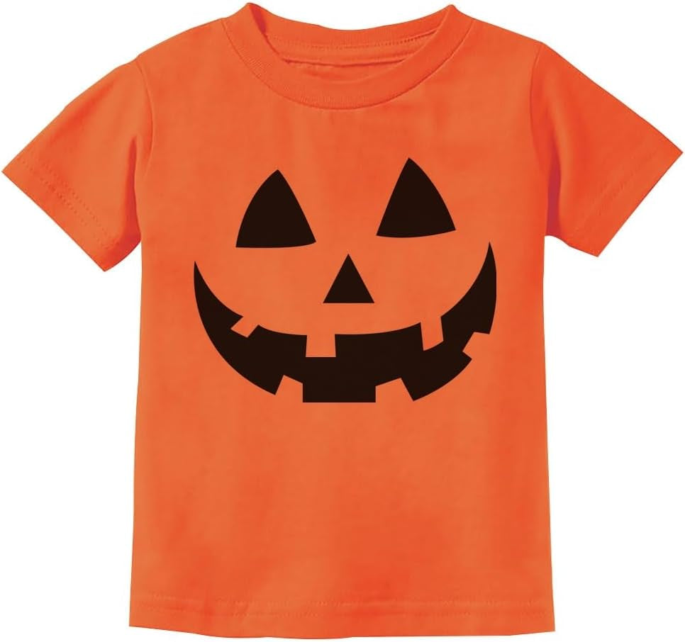 Jack O' Lantern Spooky Pumpkin Face Shirt - Boys, Girls & Toddler Halloween T-Shirt for Kids