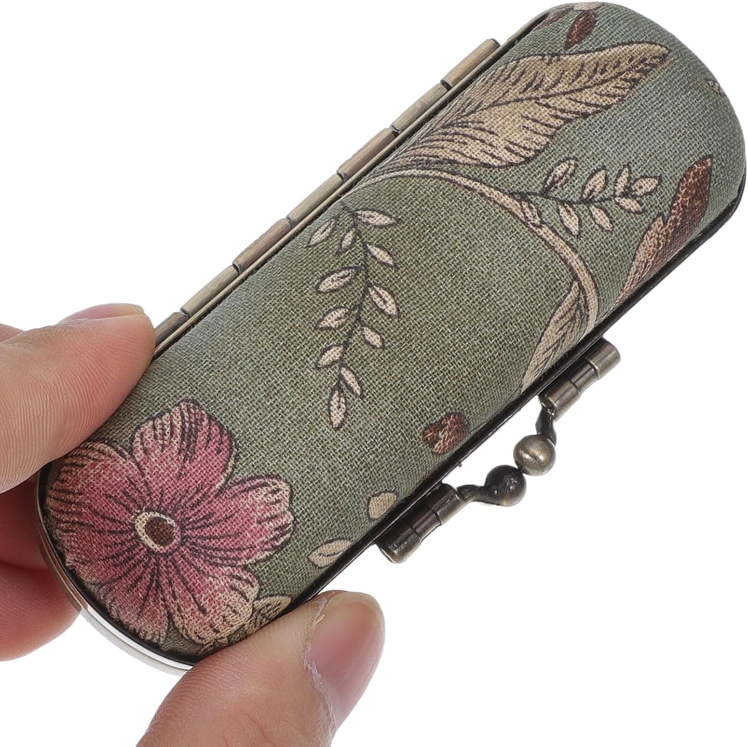 Elegant Lipstick Holder with Mirror - Delicate Retro Lipstick Organizer Case for Purse, Stylish Acrylic Lipstick Storage for Women
