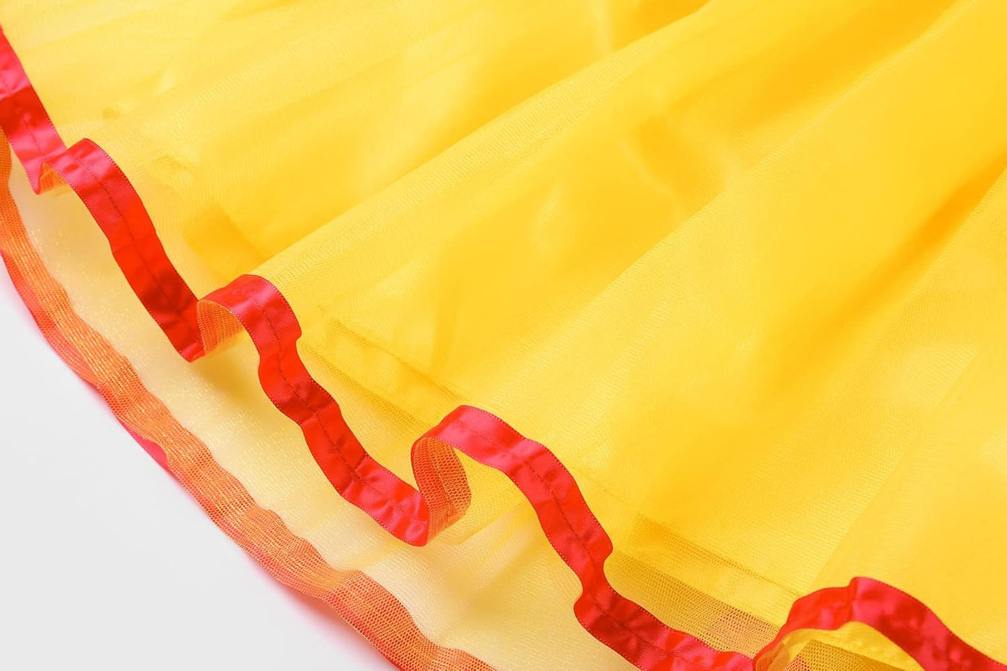 Girls Elastic Waist Backless Princess Dress Costume with Accessories, Yellow,130