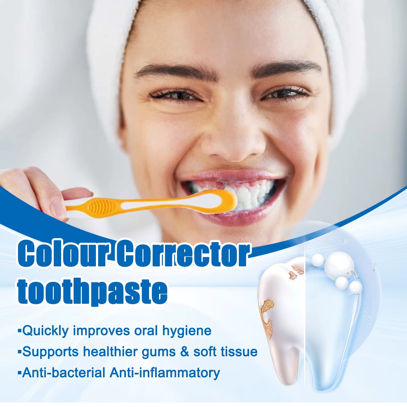 Natural Whitening Toothpaste Refreshing Breath Oral Heath Care Plaque Smoke Stains Removal Sensitivity Tooth Repair Toothpaste