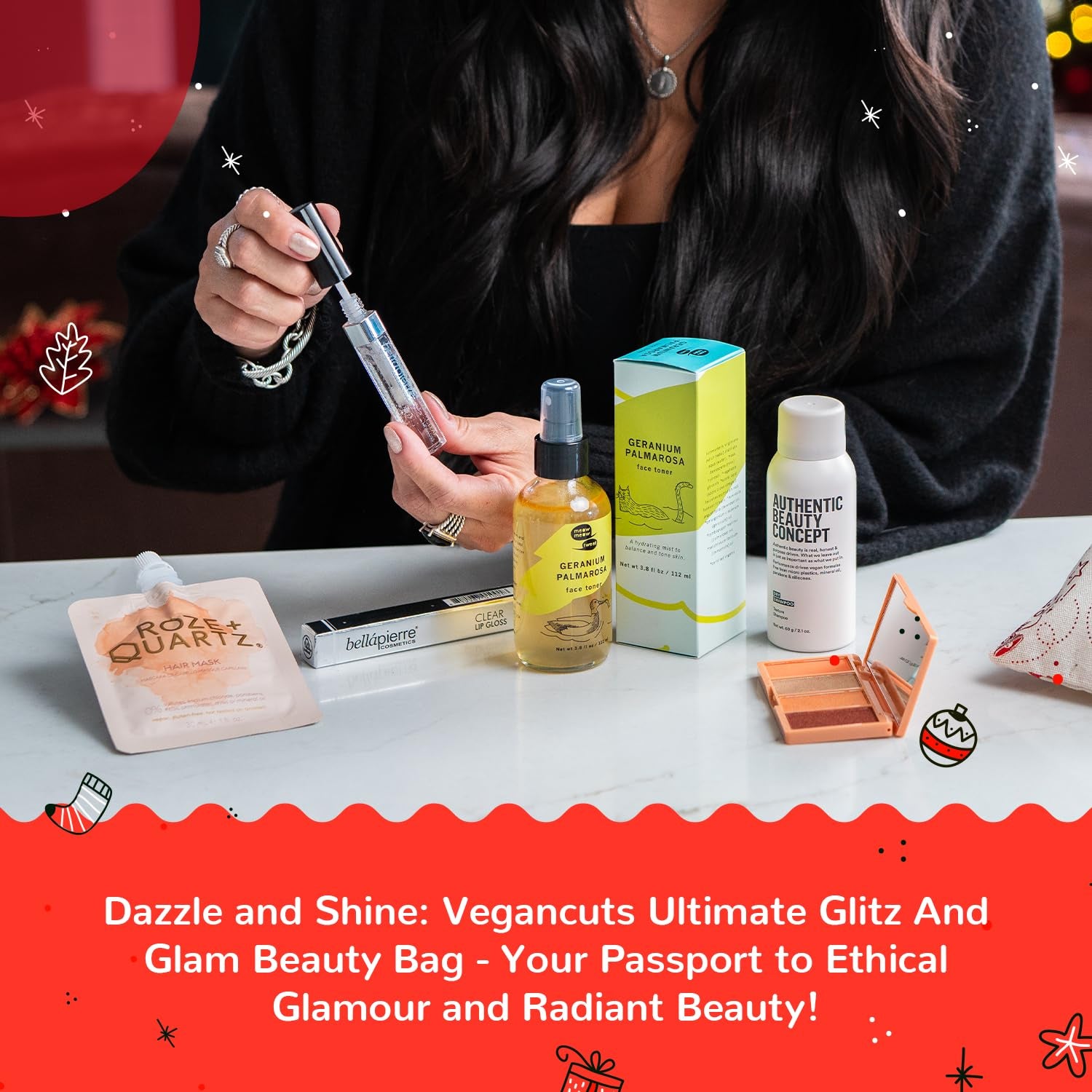 Winter Wellness Skin Rescue Kit – Luxury Skincare Gift Set for Women | Sunscreen, Hydro-Gel Eye Pads, Lip Balm, Scalp Treatment, Ice Roller, Herbal Teas & More | Christmas Stocking Stuffer